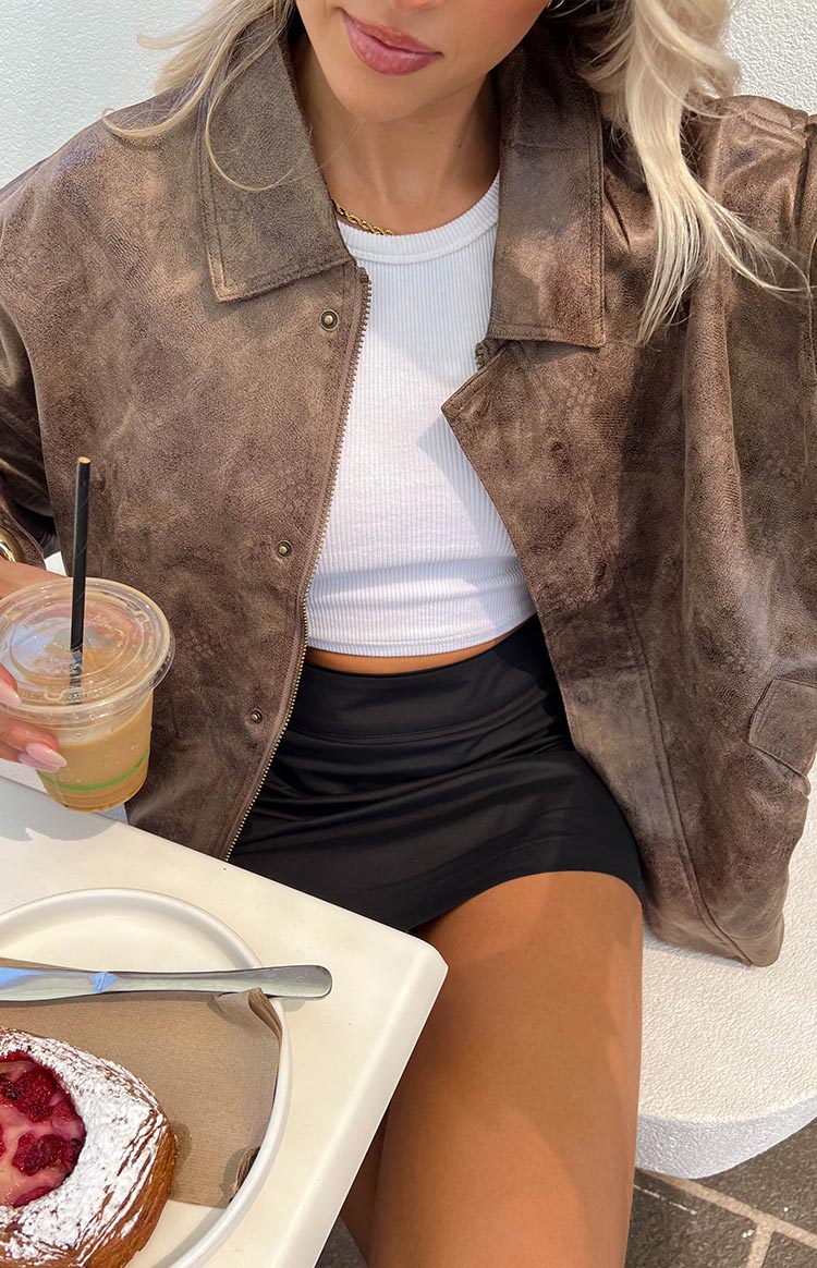 Lioness Kenny Chocolate Bomber Jacket BB Exclusive