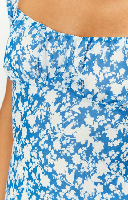 Love & Lust Blue Floral Mini Dress BB Exclusive