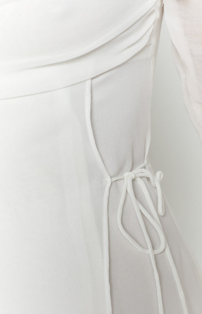 Lucy White Long Sleeve Mini Dress BB Exclusive