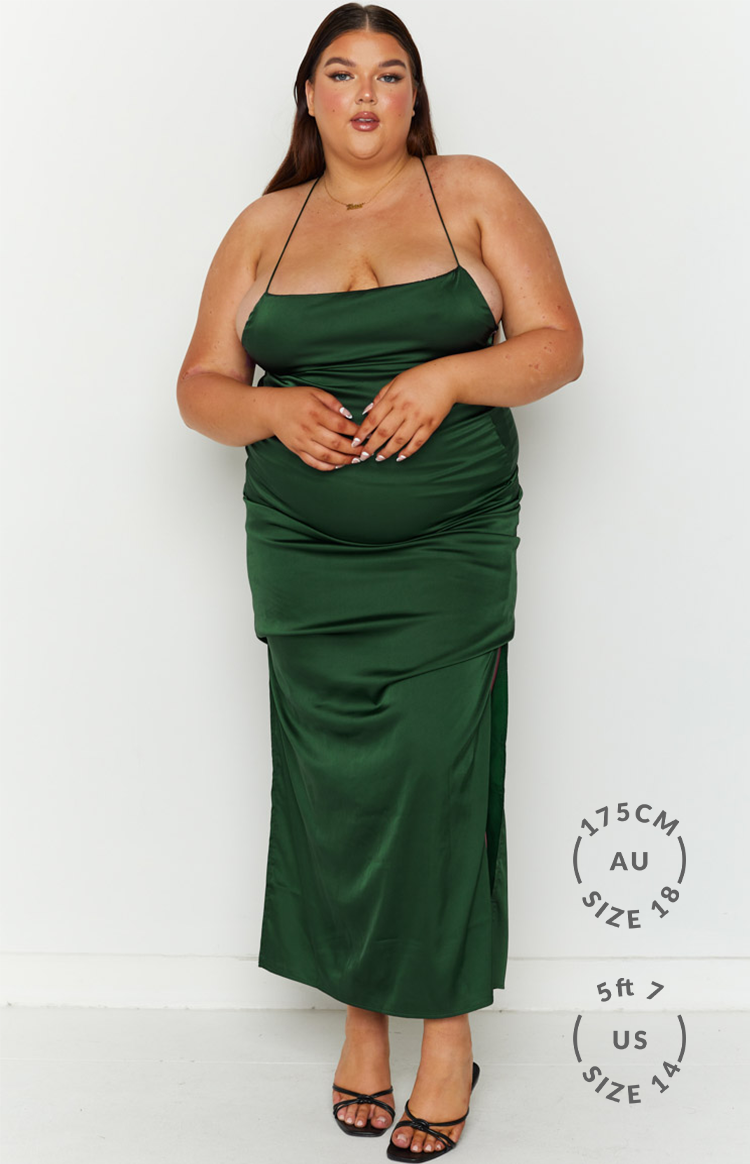 Manhattan Slip Formal Dress Emerald BB Exclusive