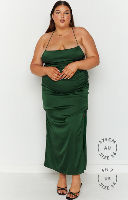 Manhattan Slip Formal Dress Emerald BB Exclusive