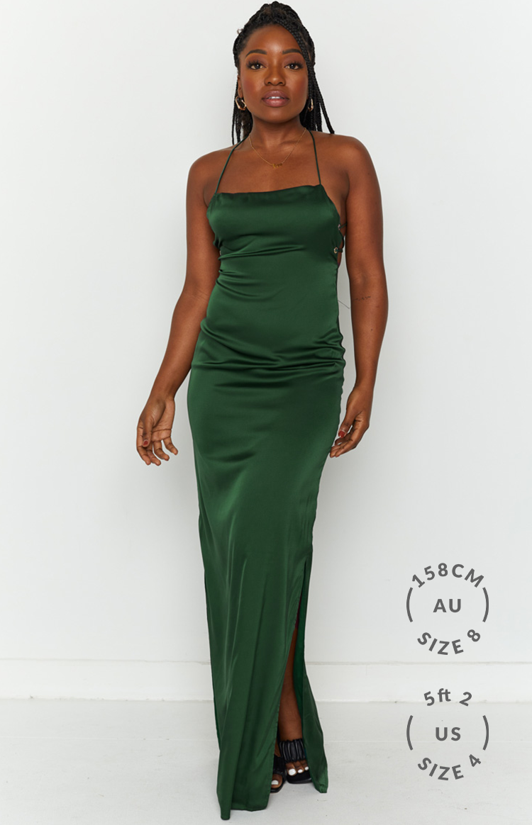 Manhattan Slip Formal Dress Emerald BB Exclusive