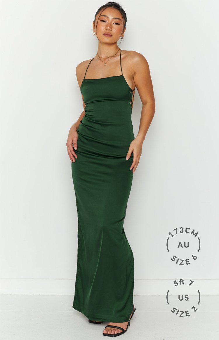 Manhattan Slip Formal Dress Emerald BB Exclusive
