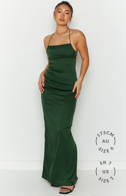 Manhattan Slip Formal Dress Emerald BB Exclusive