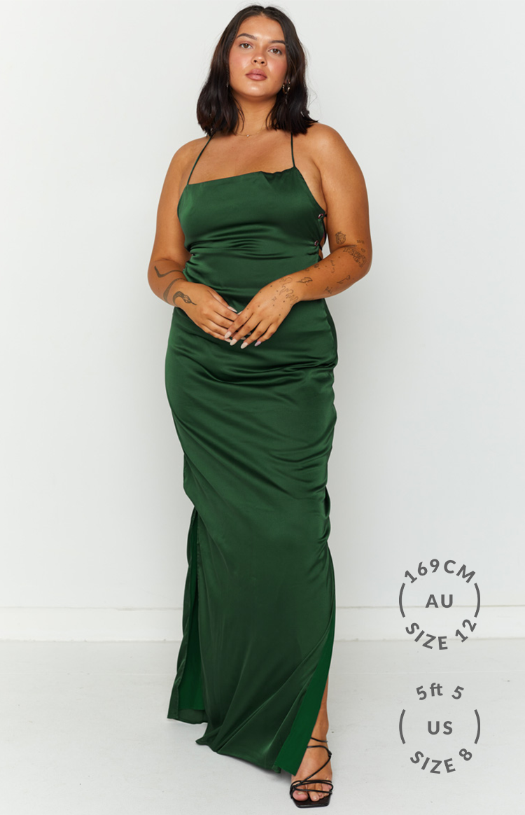 Manhattan Slip Formal Dress Emerald BB Exclusive