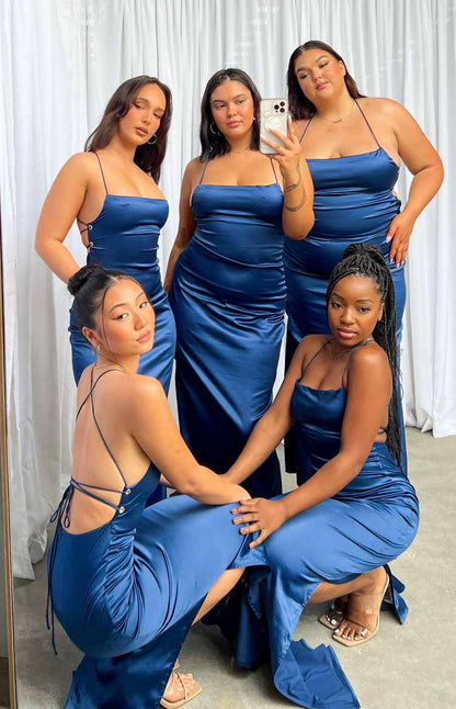 Manhattan Slip Formal Dress Navy BB Exclusive