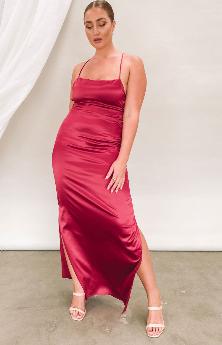 Manhattan Slip Formal Dress Wine BB Exclusive