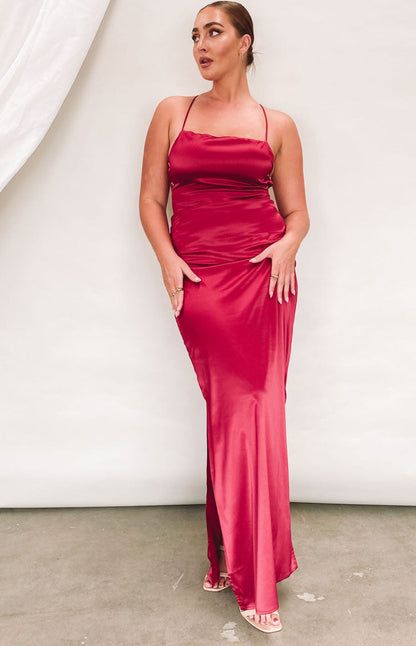 Manhattan Slip Formal Dress Wine BB Exclusive