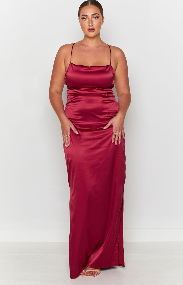 Manhattan Slip Formal Dress Wine BB Exclusive