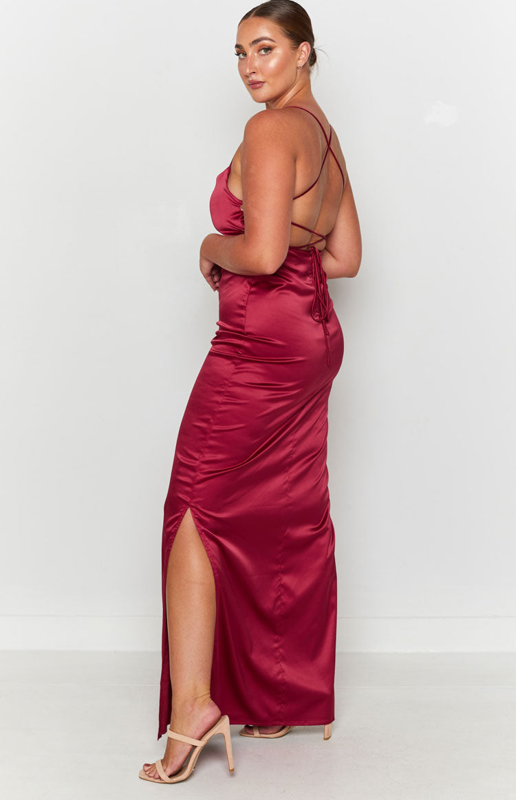 Manhattan Slip Formal Dress Wine BB Exclusive