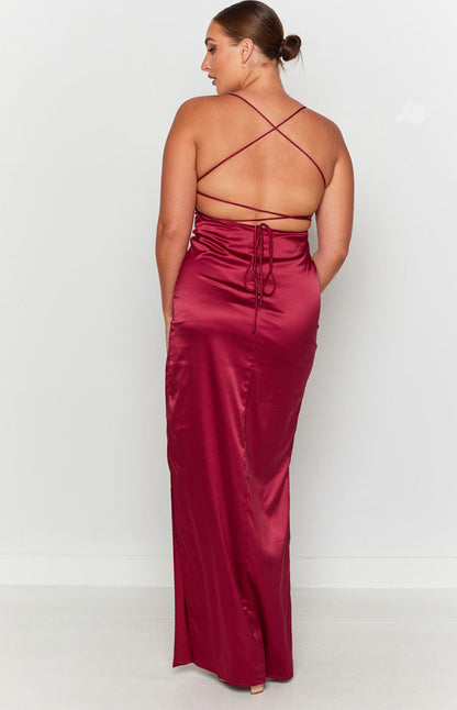 Manhattan Slip Formal Dress Wine BB Exclusive