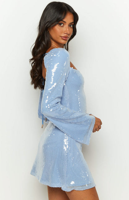 Marienne Blue Sequin Mini Dress BB Exclusive