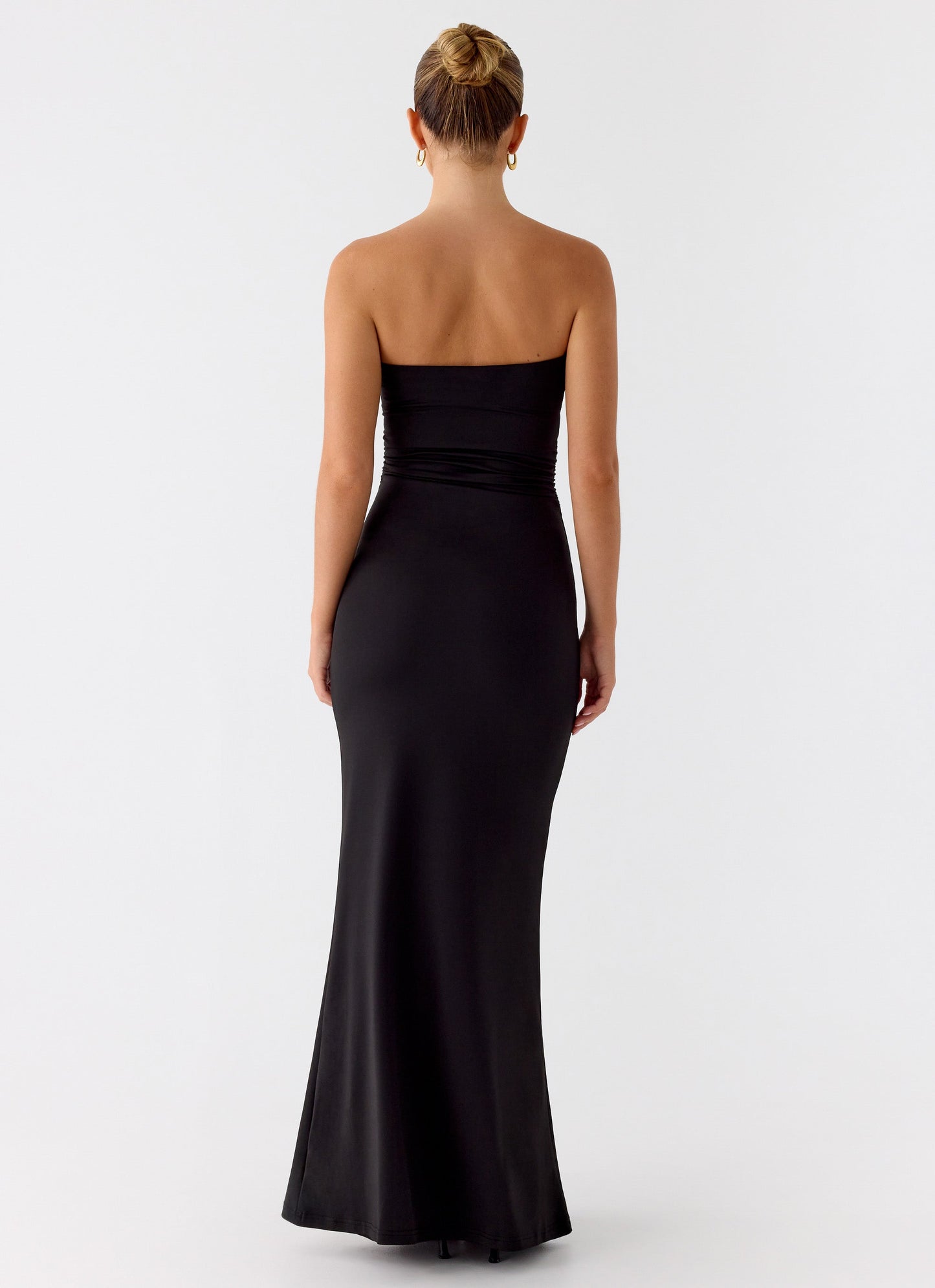 Metal Heart Strapless Maxi Dress - Black Peppermayo Exclusive