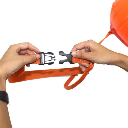 Swimming pool Buoy Tow Floats Inflatable Life Saving Swim Buoy PVC Inflated Air Drying Bag Drift Bag  pool accessory Open Water Beauty World Shop