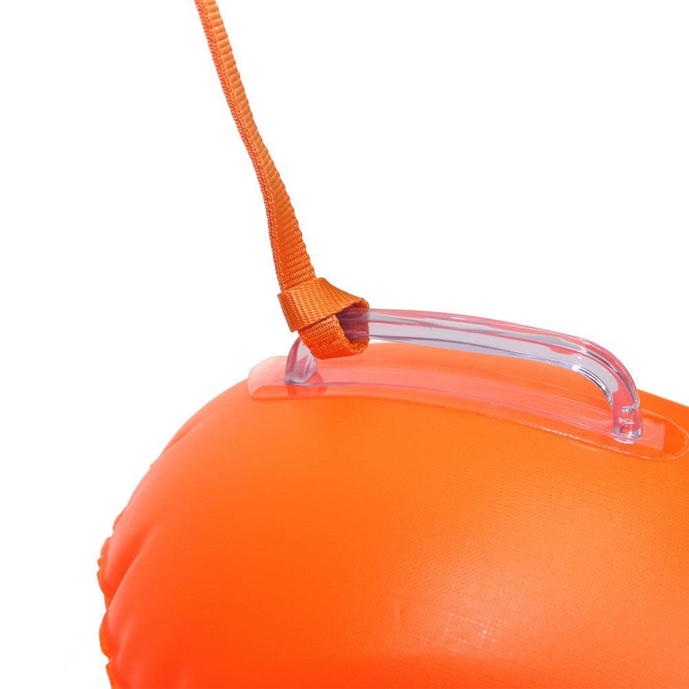 Swimming pool Buoy Tow Floats Inflatable Life Saving Swim Buoy PVC Inflated Air Drying Bag Drift Bag  pool accessory Open Water Beauty World Shop