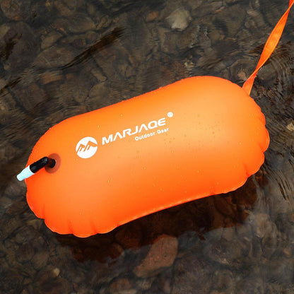 Swimming pool Buoy Tow Floats Inflatable Life Saving Swim Buoy PVC Inflated Air Drying Bag Drift Bag  pool accessory Open Water Beauty World Shop