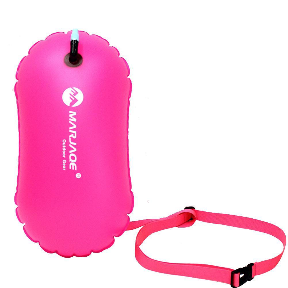 Swimming pool Buoy Tow Floats Inflatable Life Saving Swim Buoy PVC Inflated Air Drying Bag Drift Bag  pool accessory Open Water Beauty World Shop