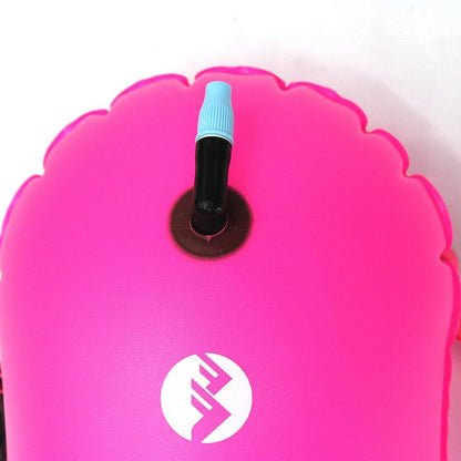 Swimming pool Buoy Tow Floats Inflatable Life Saving Swim Buoy PVC Inflated Air Drying Bag Drift Bag  pool accessory Open Water Beauty World Shop