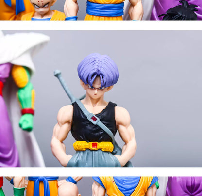 Anime Dragon Ball Kids Krillin Son Gohan Trunks Action Figures PVC Model Collection Desktop Decoration Toys Kids Birthday Gifts Beauty World Shop