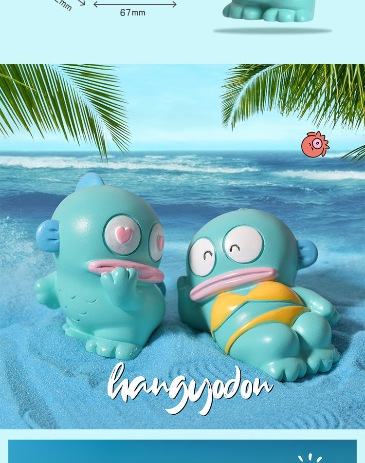 8pcs Mermaid Hangyodon Blind box Big Mouth Fish Anime Figure Desktop Decoration Student Surprise Gift Mystery Box Wholesale Beauty World Shop