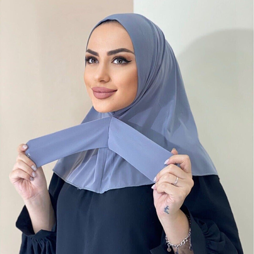 New Instant Jersey Hijab Undercap Hijabs for Woman Muslim Women Hijab Cap Full Cover Snap Fastener Head Wraps Scarf Islam Turban Beauty World Shop