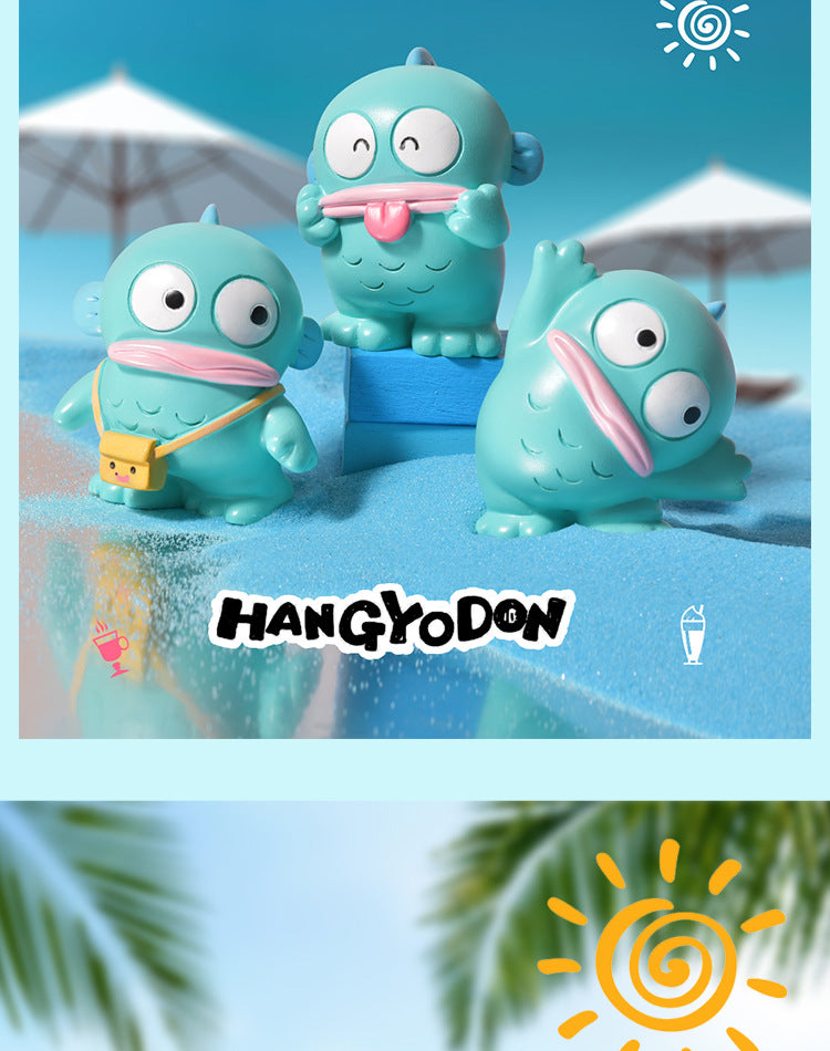 8pcs Mermaid Hangyodon Blind box Big Mouth Fish Anime Figure Desktop Decoration Student Surprise Gift Mystery Box Wholesale Beauty World Shop