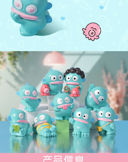 8pcs Mermaid Hangyodon Blind box Big Mouth Fish Anime Figure Desktop Decoration Student Surprise Gift Mystery Box Wholesale Beauty World Shop