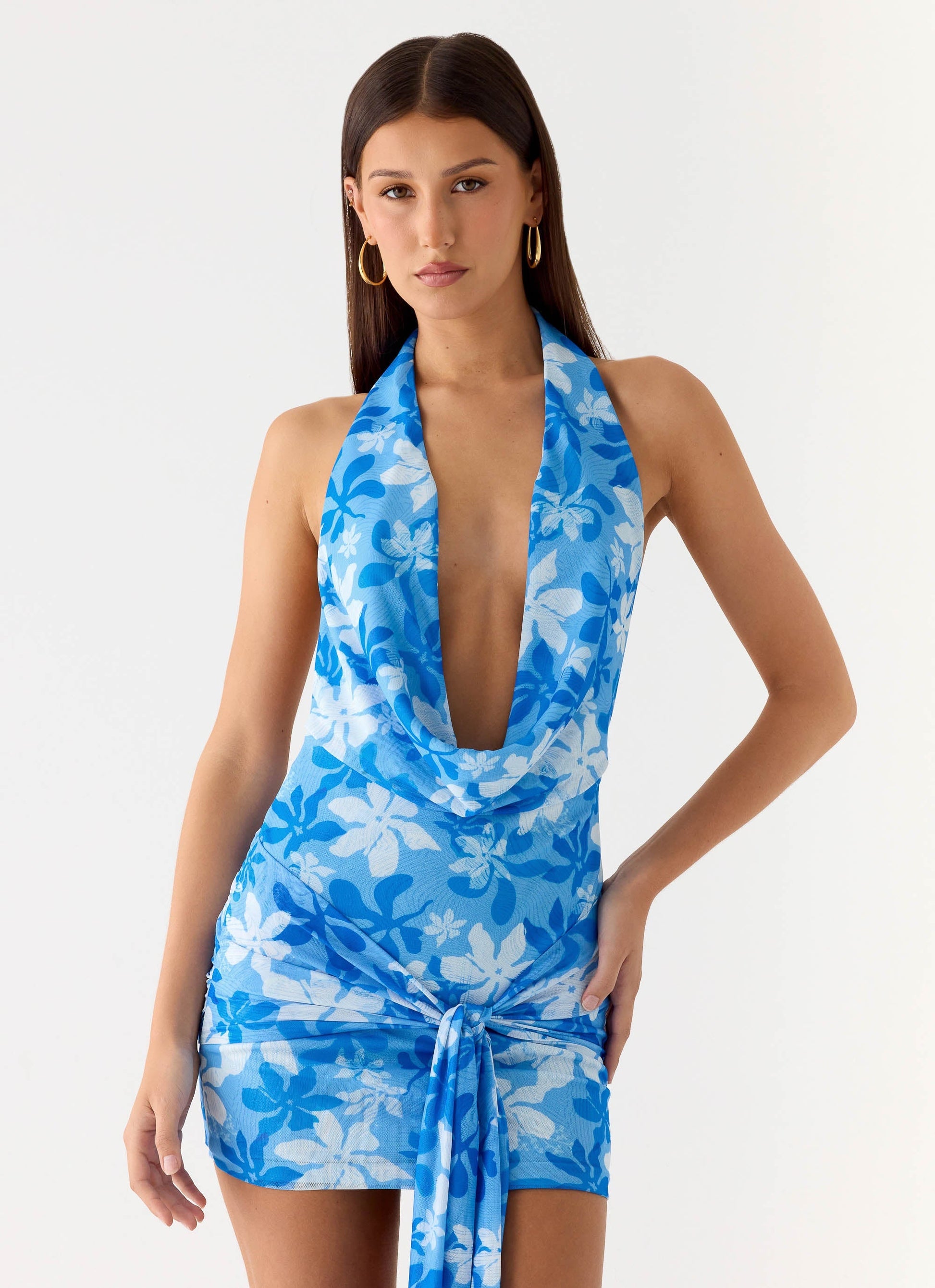 Orchard Mini Dress - Indigo Garden Peppermayo Exclusive