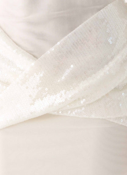 Over To You Sequin Maxi Dress - White Peppermayo Exclusive