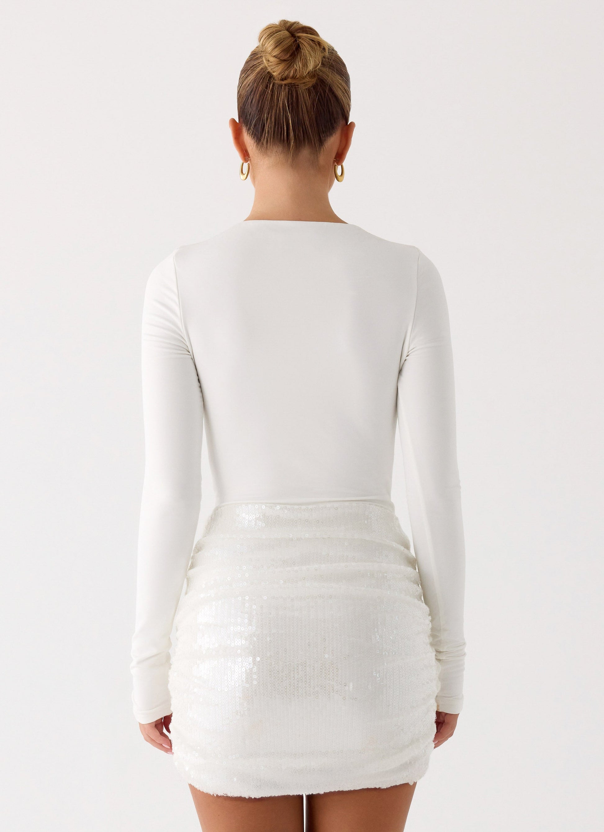 Overprotected Sequin Mini Dress - White Peppermayo Exclusive