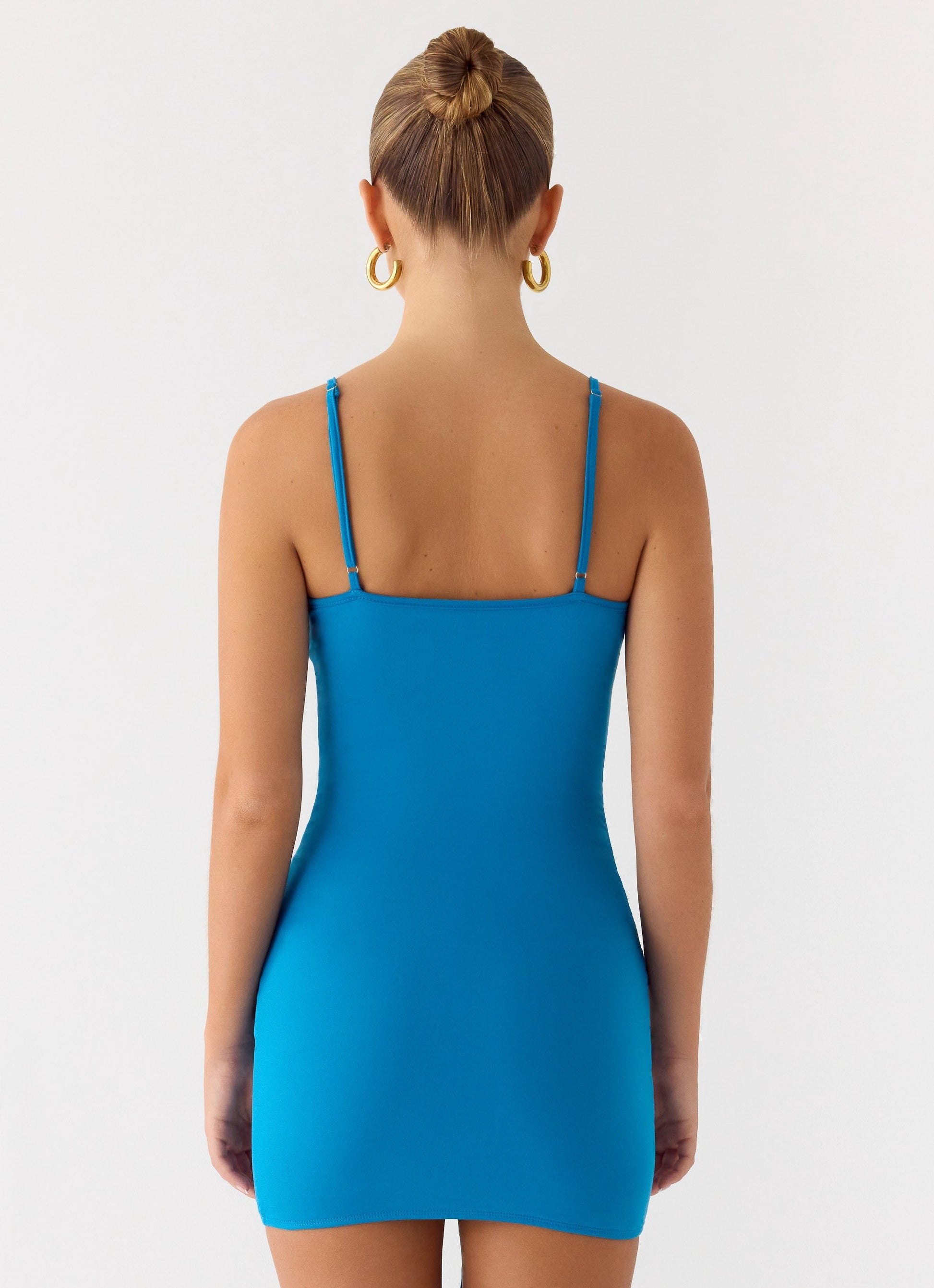 Paeonia Shell Mini Dress - Aqua Blue Peppermayo Exclusive