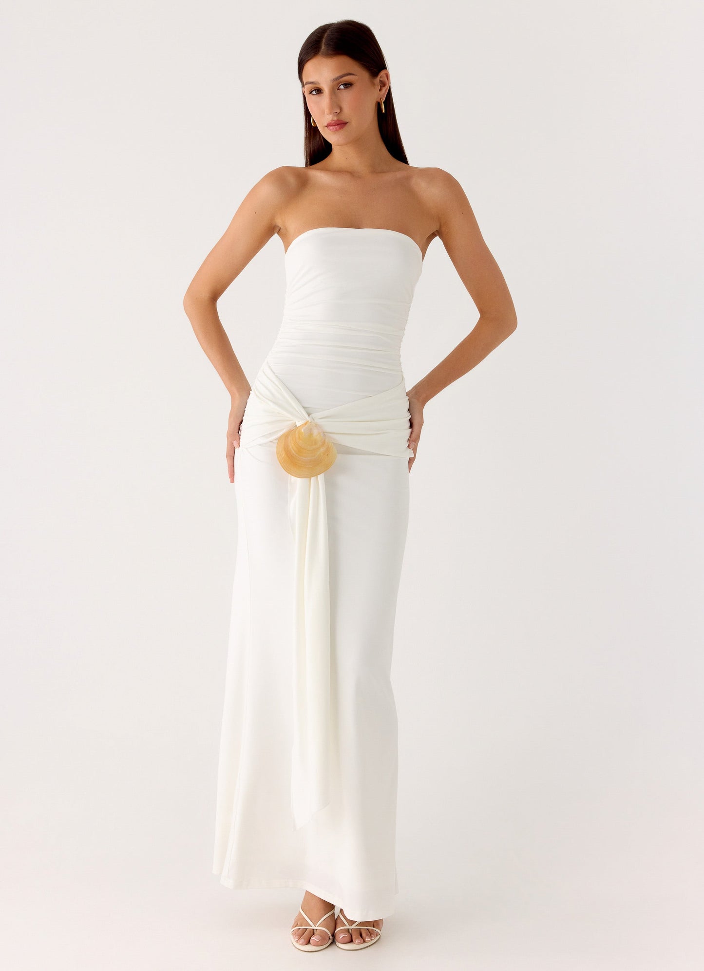 Party After Party Shell Maxi Dress - White Peppermayo Exclusive