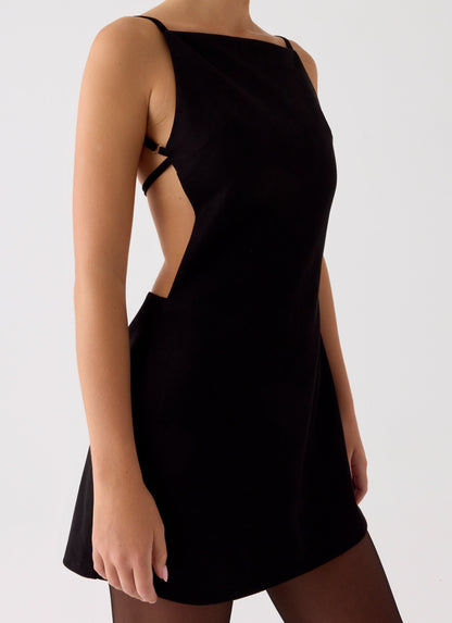 Play With Fire Mini Dress - Black Peppermayo Exclusive