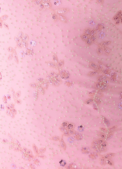 Push Back Beaded Sequin Mini Dress - Pink Peppermayo Exclusive