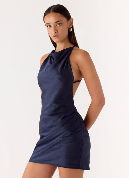 Rhia Mini Dress - Navy Peppermayo Exclusive
