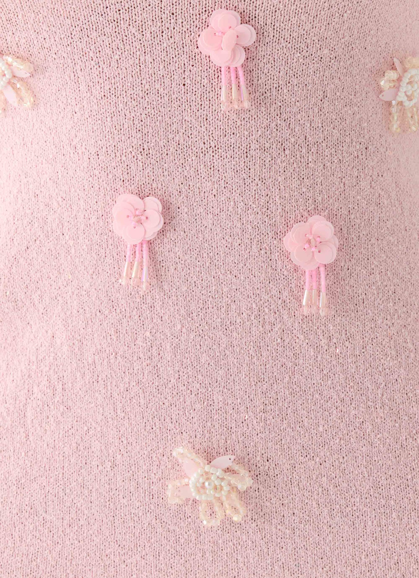 Roa Embellished Knit Mini Dress - Pink Peppermayo Exclusive