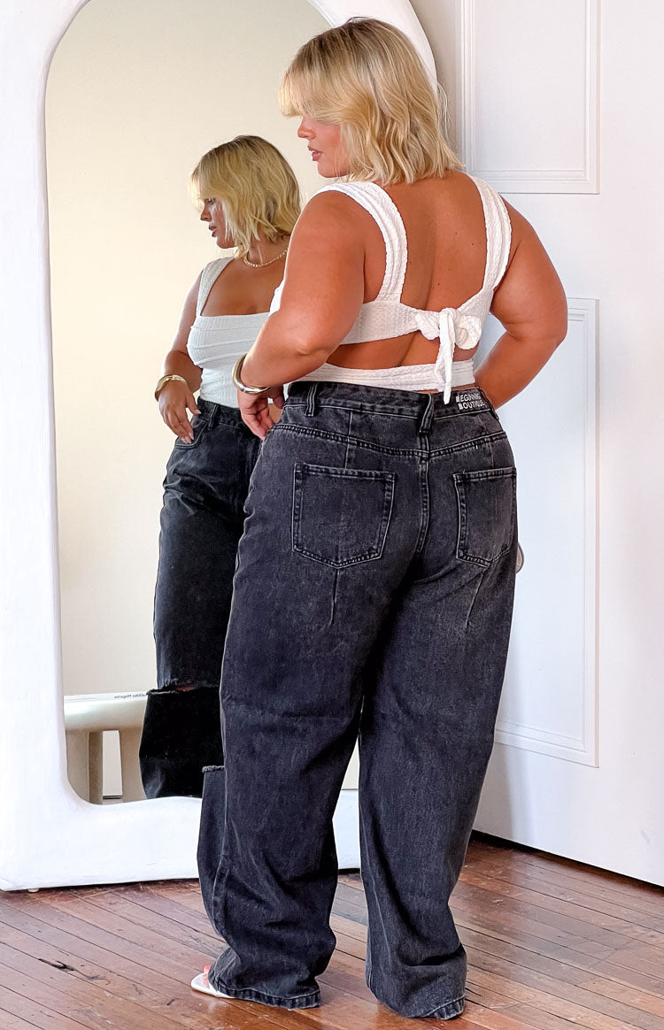 Robin Wide Leg Jeans Black Wash BB Exclusive