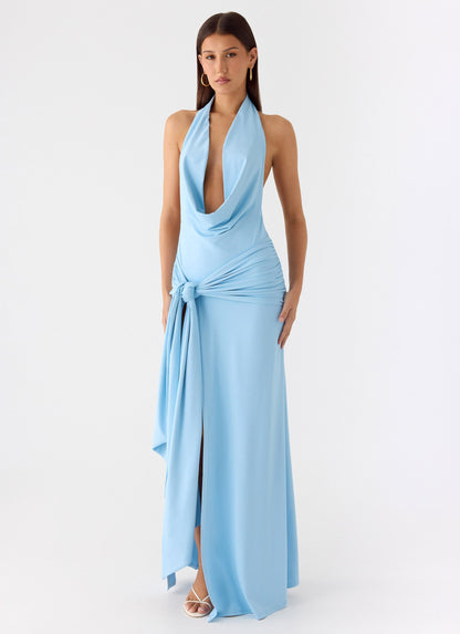 Rowan Ray Cowl Maxi Dress - Blue Peppermayo Exclusive