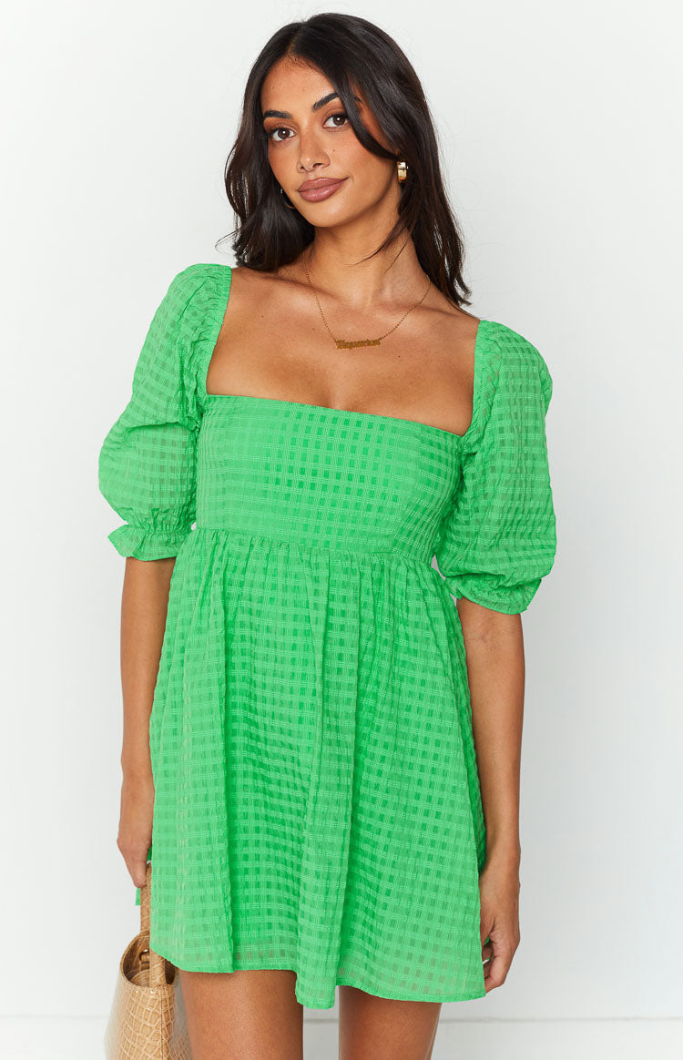 Rubi Green Babydoll Mini Dress BB Exclusive