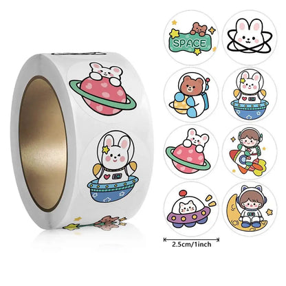 100-500pcs Cartoon Animal Stickers Teacher Reward Stickers for Kids, Party Decoration Sticker for School Classroom Home Beauty World Shop