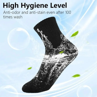 Men's Mid-Calf Cotton Socks 10/5/3 Pairs | Soft Breathable All-Season Crew Socks Solid Color for Daily Work, Sports &Casual Wear Beauty World Shop