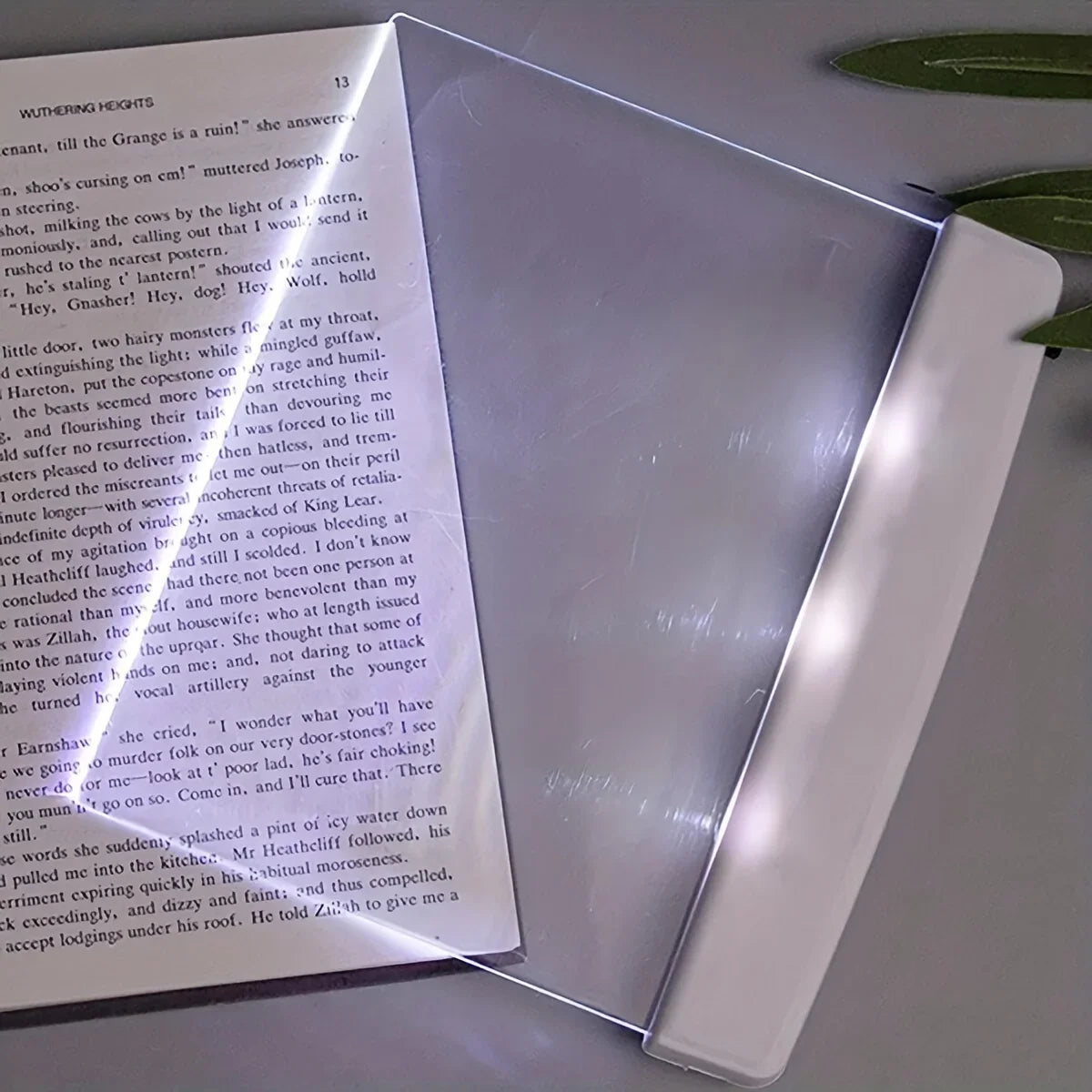 1pc LED Flat Panel Night Vision Reading Light, Eye Protection Reading Light Student Night Reading Light Beauty World Shop