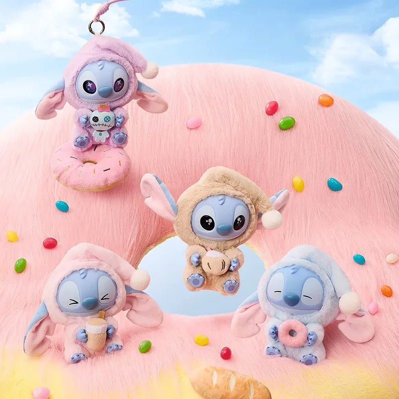 NEW Stitch Eat Something Before Sleep Series Blind Box Plush Dolls Pendant Cute Doll Ornament Mystery Box Surprise Toys Gifts Beauty World Shop
