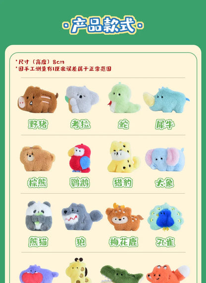 30pcs/box Original Small Aquarium Marine Animal Plush Refrigerator Sticker Blind Box Cute Magnetic Sticker Kawaii Plushies Toy Beauty World Shop