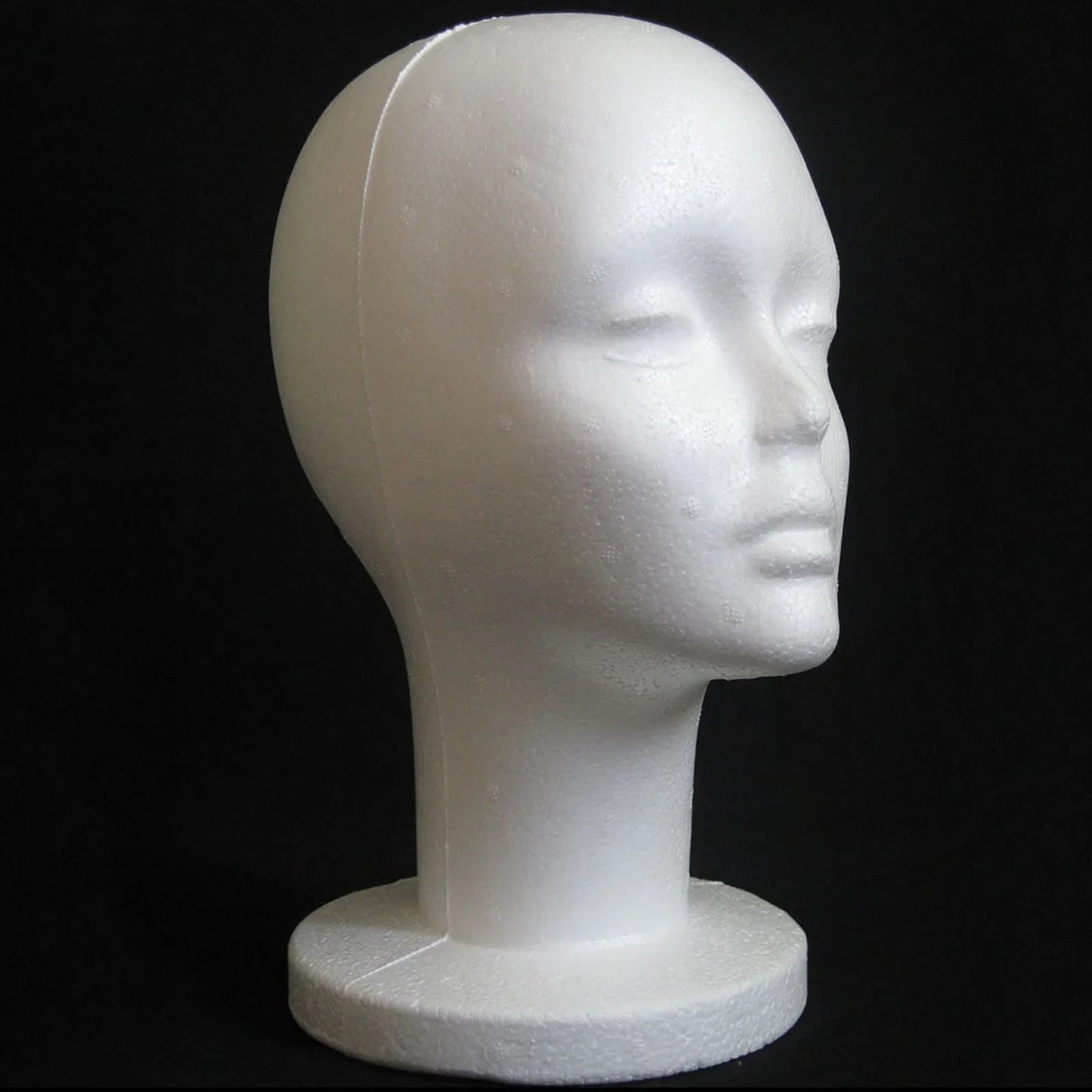 Female Styrofoam Mannequin Manikin Head Model Foam Wig Hair Glasses Display Beauty World Shop