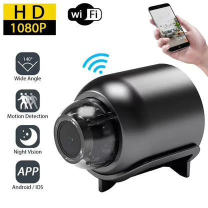 Mini Camera 1080P HD WiFi Wireless HD Night Vision Camera Home X5 Remote Camera Kids Pet Safety Monitoring Beauty Fashion
