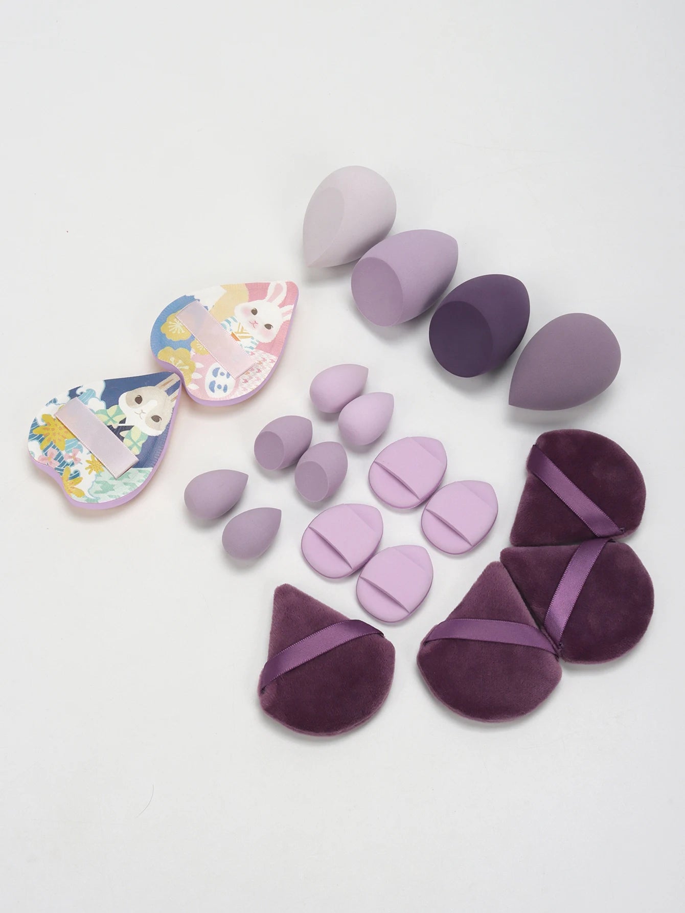 20 Pcs Pink Makeup Sponge and Makeup Puff Set Suitable for Face Cream and Powder Concealer Powder Makeup Machine Beauty World Shop