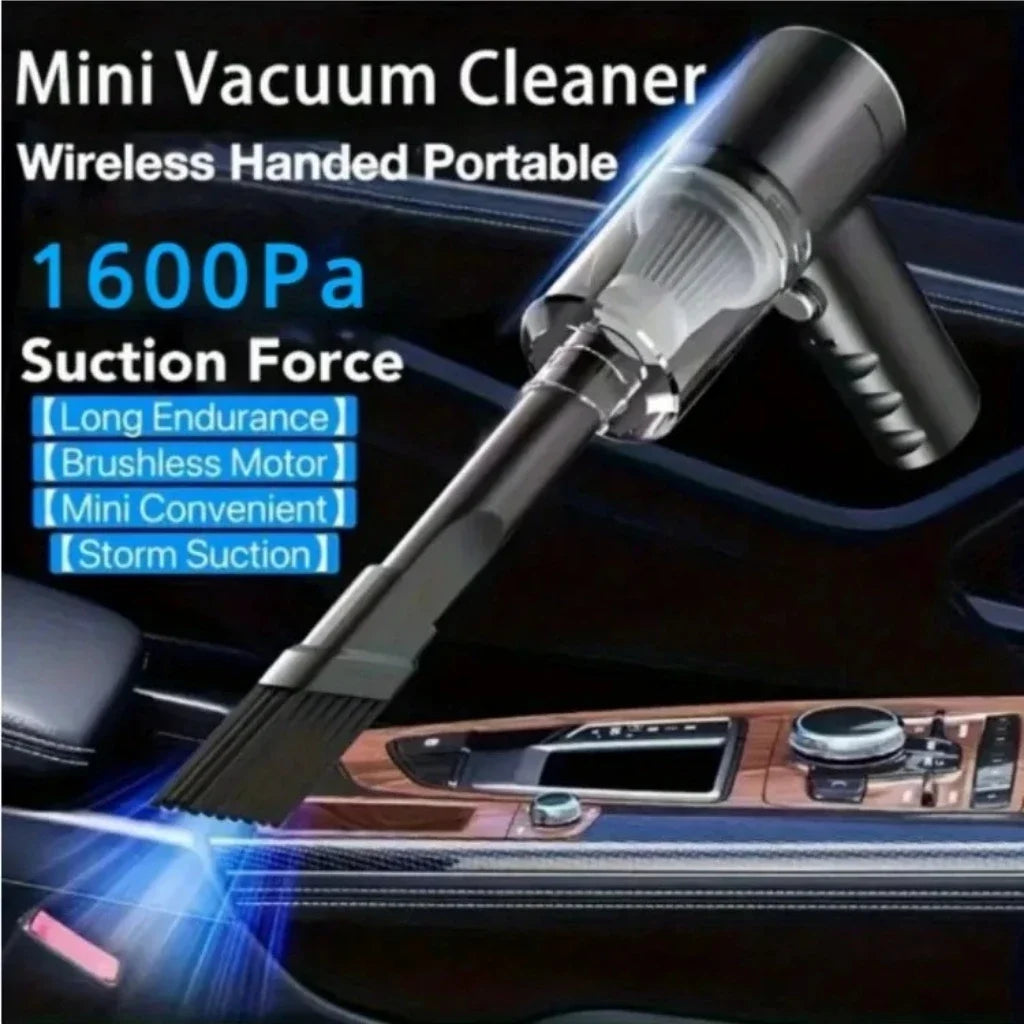 3 In 1 Integrated Suction And Blowing Vacuum Combination Vacuum Cleaner USB Charging Small Car Household Vacuum Cleaner Beauty World Shop