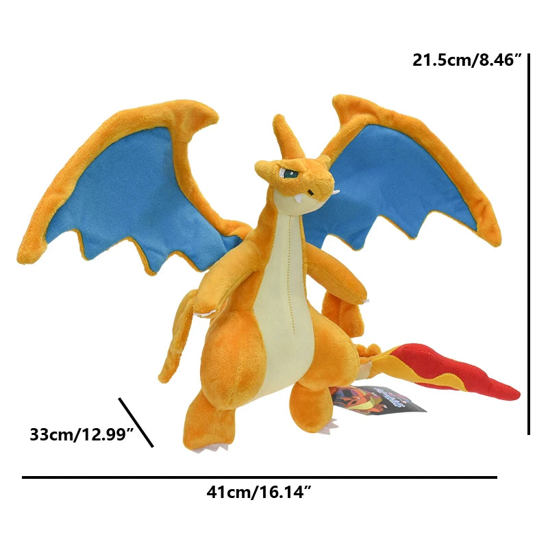 20cm Evolution Mega Charizard Y Plush Toy Doll Pocket Monster Anime Dragon Stuffed Toy Soft Peluche Animals Gift Kids Beauty World Shop