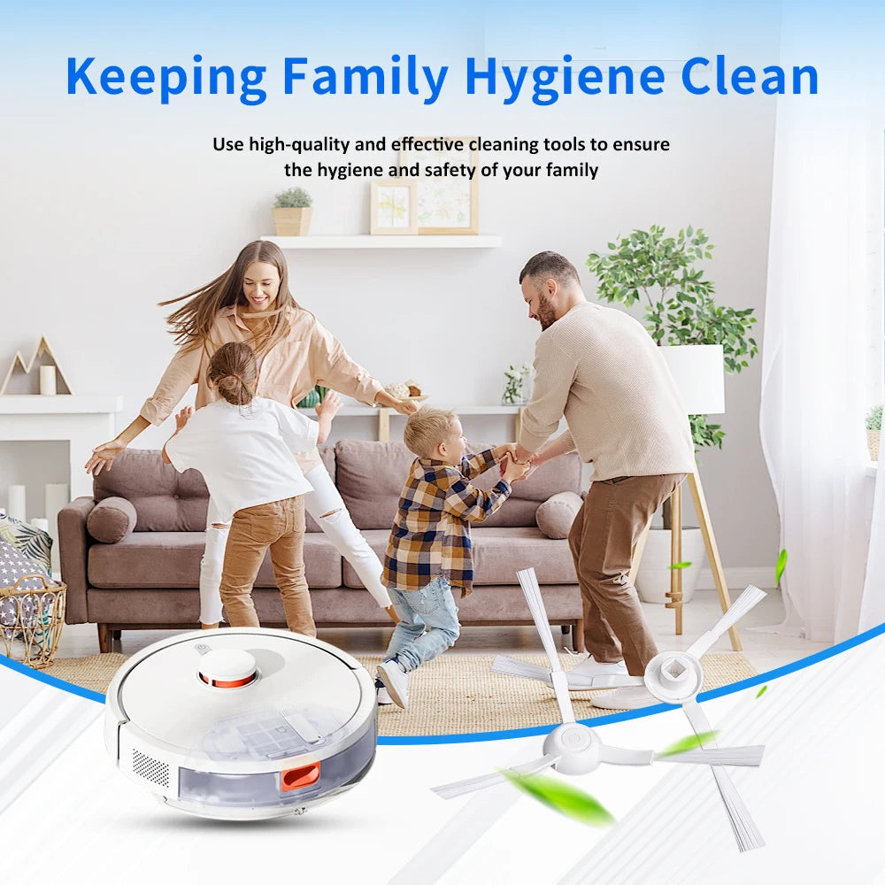For Xiaomi Side Brush 3C Plus S20 D106 E10C E12 E10 B112 C103 Sweeping Robot Vacuum Cleaner Triangle Side Brush Spare Parts Beauty World Shop